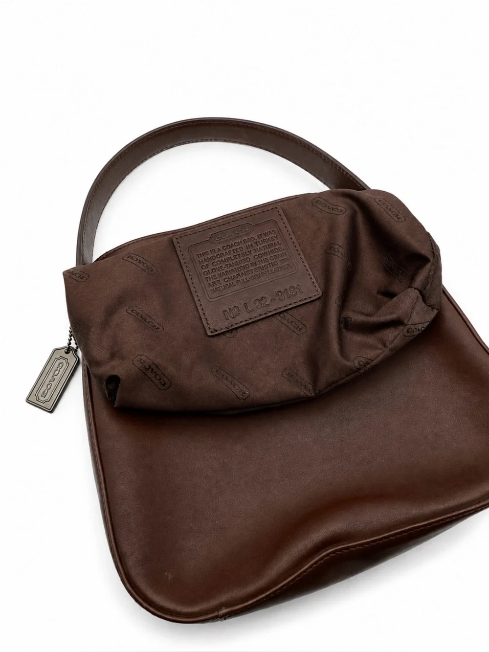 Vintage Coach Whitney Mini Hobo Bag 9181 Brown Glove Tanned Leather